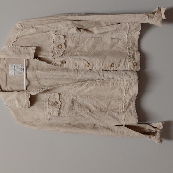 Tommy Bahama Women's Linen Jean Jacket - Picture 4 of 6